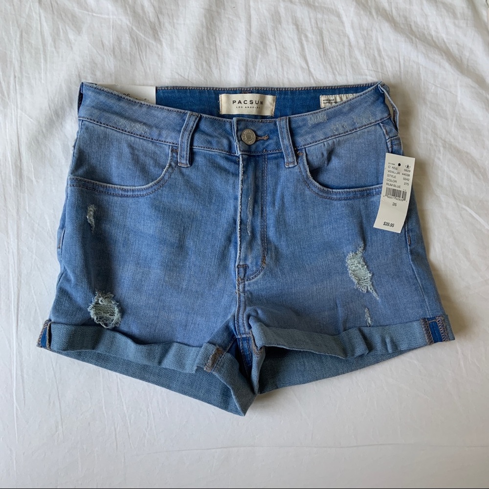 Blue Denim Shorts